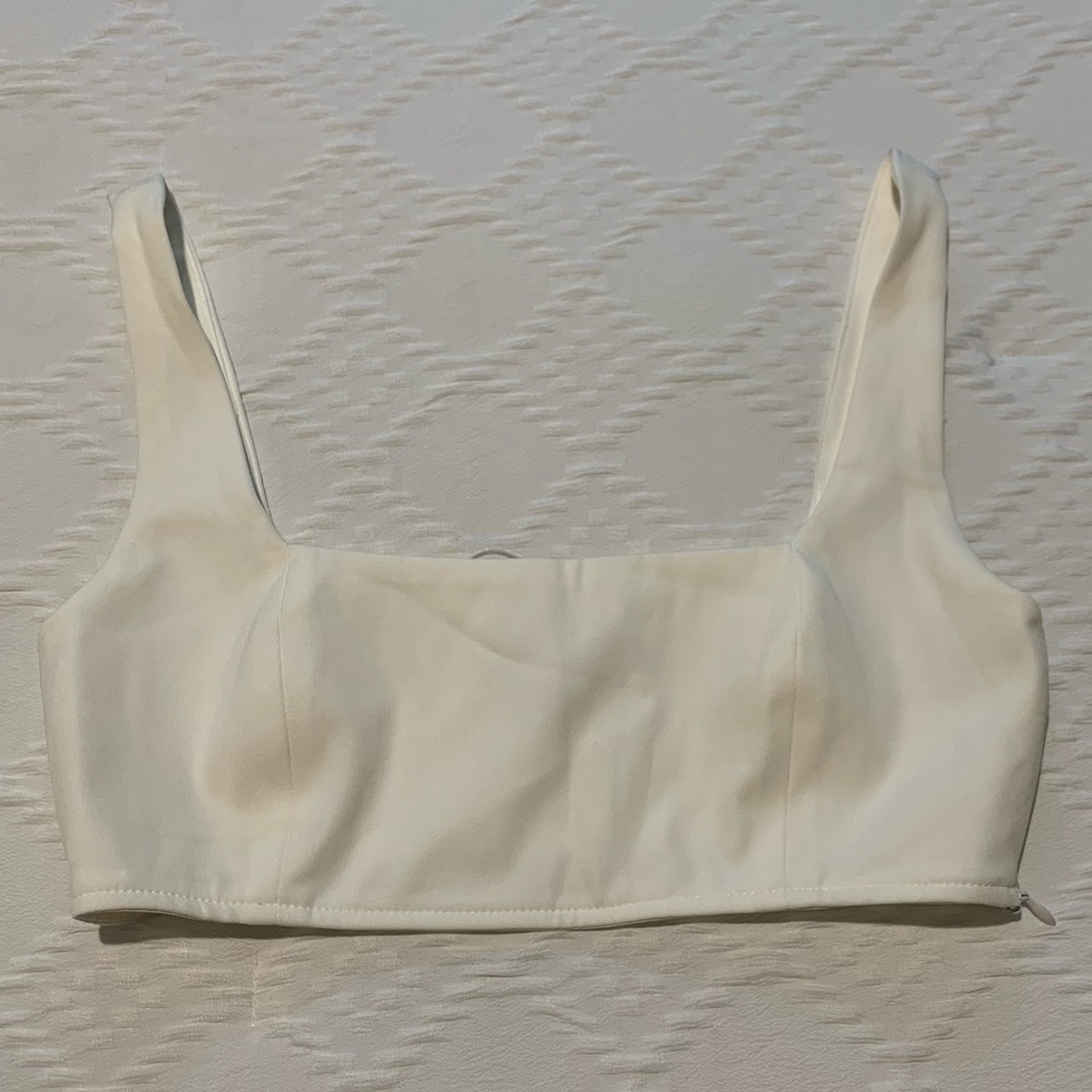 White Crop Top